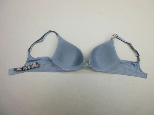 32C Victorias Secret Gray Underwire Lined Convertible Plunge Push-Up Bra 5C - Picture 7 of 8