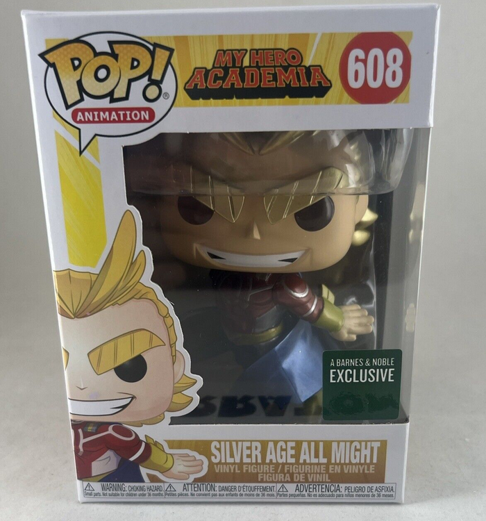 My Hero Academia Funko POP! Silver Age All Might #608 (Metallic