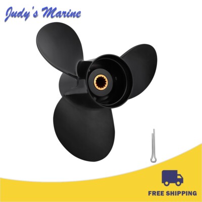 10.3 x 13 Boat Outboard Propeller fit Evinrude 15-35 HP 14 Spline Tooth RH