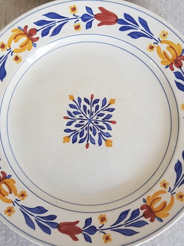 Villeroy & Boch, Dresden, zwei mitttelgr. Jugendstil Zierteller, um 1900,gemarkt - Bild 5 von 9