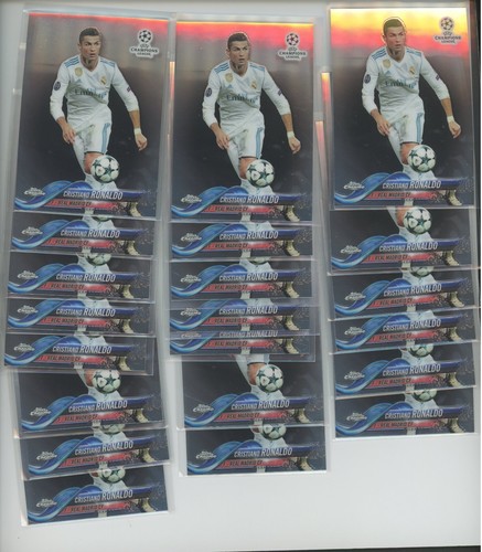 2017 Topps Chrome UEFA Soccer Cristiano Ronaldo 1. Chrome Lot 21