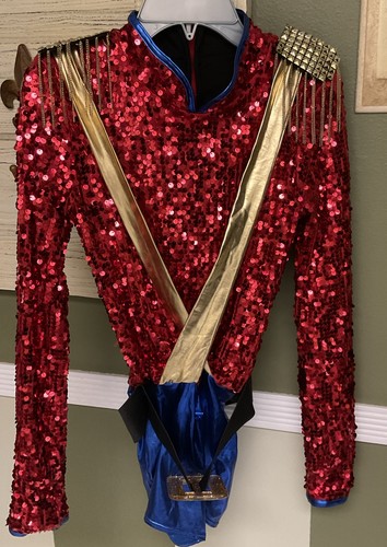 Weissman Small Adult Sequined Nutcracker Soldier Costume Poly/Spandex