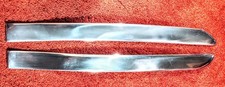 1 Pr Lr Nos Late 1947 - 1948 Ford Stainless Lower Front Fender Mouldings 1 Pr Lr Nos Late 1947 - 1948 Ford Stainless Lower Front Fender Mouldings