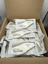 Dial Travel Hotel Size Bar Soap / 50 Bars Per Case / White Marble Deodorant Bar