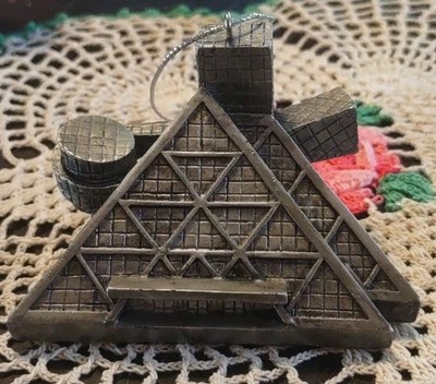 Rock & Roll Museum Pewter Building Cleveland OH Ornament XONEX