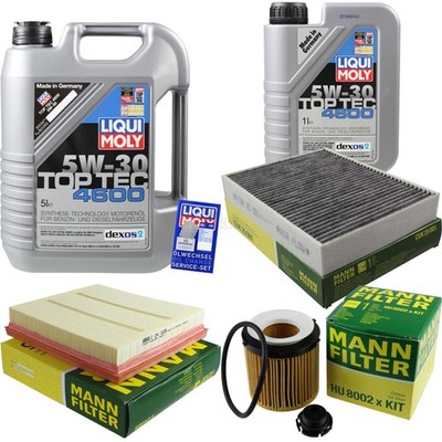 INSPEKTIONSKIT FILTER LIQUI MOLY ÖL 6L 5W-30 für BMW 3er F30 328i