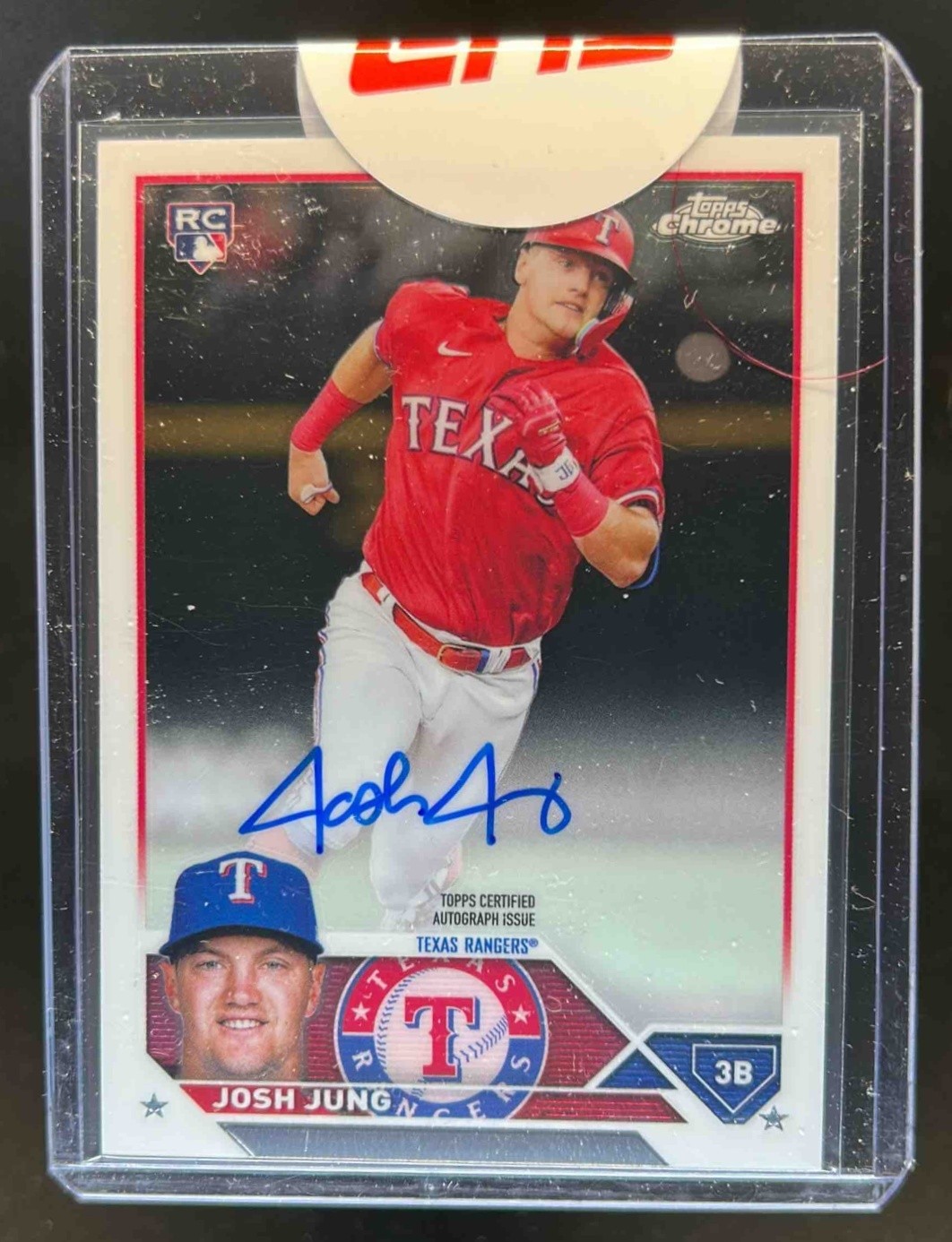 2023 Topps Chrome Josh Jung Rookie Auto RC #RA-JJ Rangers