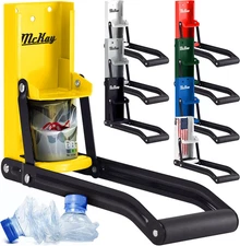 16 Oz. Metal Can Crusher, Wall-Mounted Can Crusher for Aluminum Cans and Bottles