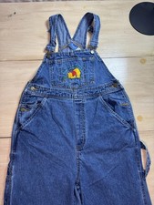Vintage Disney Winnie The Pooh Denim Overalls Womens Small/P 90s Embroidered Bib