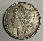 AU 1900-P Morgan Silver Dollar (all original!), U.S. $1 Coin Almost Uncirculated