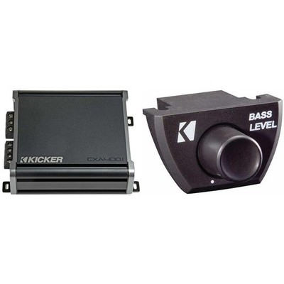 Kicker 46CXA4001 CXA4001 - 400-Watt Mono Class D Subwoofer Amp w/ Bass Knob B...