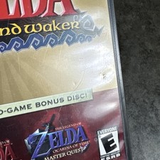 Zelda Wind Waker Ocarina Of Time Master Quest Bonus Disc Set GameCube GC Tested