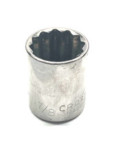 Craftsman 47512 7/8" Inch 12pt Shallow Well Socket 1/2" Drive G1 Series USA