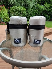Parka botella de agua Outdoor Research - 32 oz - aislada - plateada - ¡Nueva con etiqueta!