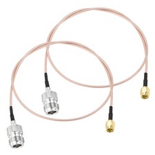 2 Pcs 24" SMA Male to N Type Male Connectors For GPS LAN Common Device