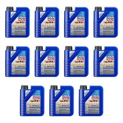 Liqui Moly 11L Engine Motor Oil - Leichtlauf High Tech 5W-40 (11x1L)