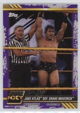 2021 Topps WWE NXT Purple Jake Atlas def Drake Maverick #14 0s2
