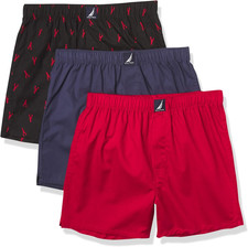 Men'S Classic Cotton 3-Pack Woven Boxers