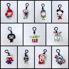 Disney 100 Retro Holiday Figural Character 3D Bag Clip - YOU CHOOSE!