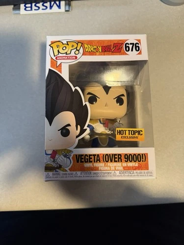 Funko Pop! Vegeta Dragon Ball Z #676 Over 9000 Exclusive Hot Topic