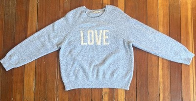 Z Supply Lizzy Love Marled Sweater Blue Women s Size Large