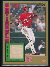 Juan Soto 2019 Topps 1984 Baseball Relics Series 2 Gold #84R-JS /50