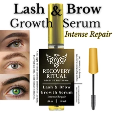 Lash & Brow Growth Serum – Longer, Fuller, Thicker Lashes – Castor & Rosehip Oil