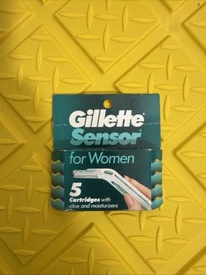 Gillette Sensor For Women 5 Razor Blades Refill Cartridges NON EXCEL Version  92