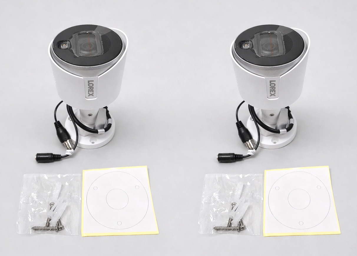 (2) Lorex C882DA-Z 4K Ultra HD Deterrence Security Camera Ni