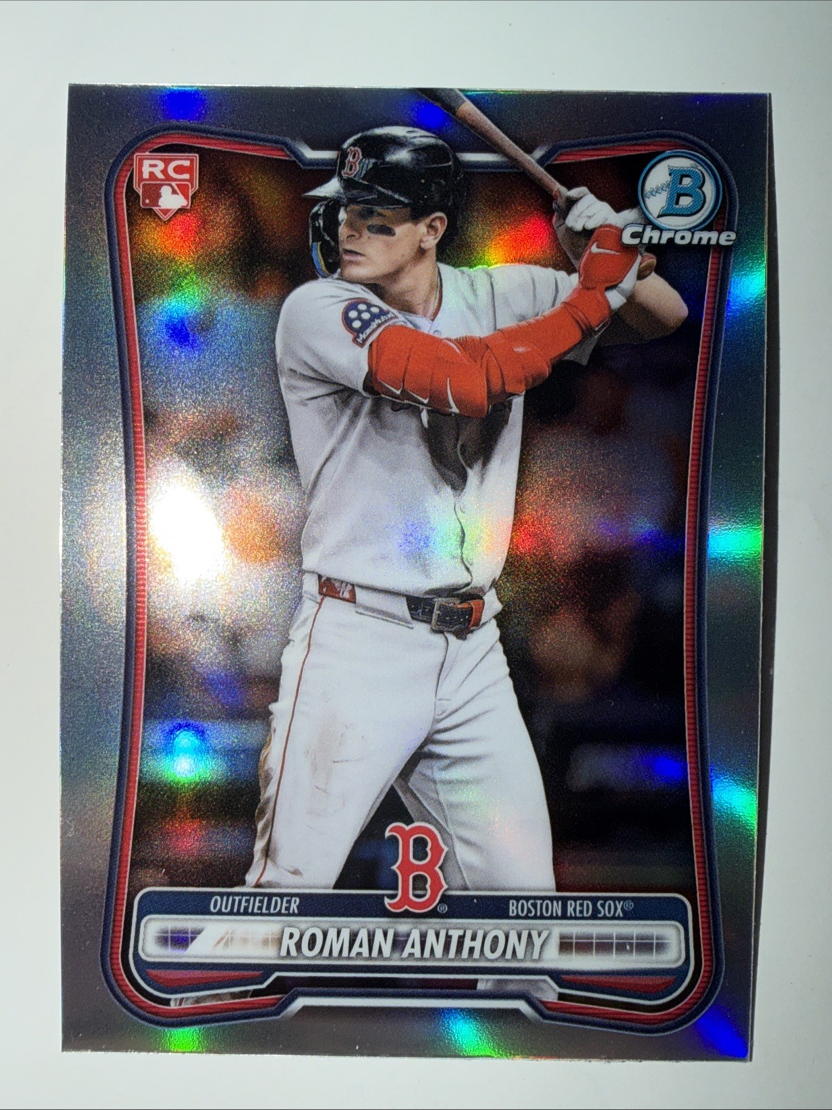 2026 Bowman Roman Anthony Red Rookie Logo SSP 18 Boston Red Sox RC NM