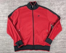 Nike Sportswear Full Zip Red Track Jacket Size Large