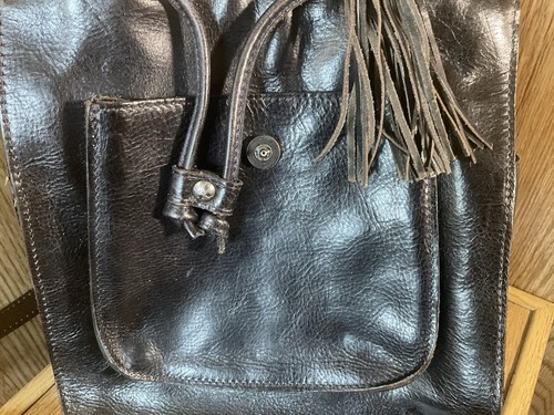 Patricia Nash Jovanna Mochila de Cuero Negro Cartera Bolso Occidental Bohemio Boho - Imagen 12 de 18