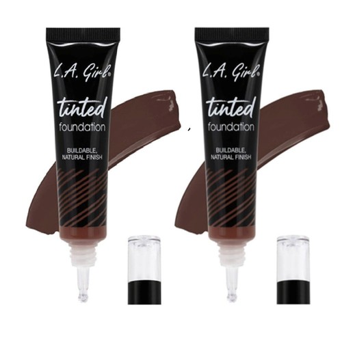 Pack of 2 L.A. Girl Tinted Foundation, Ebony GLM772 - Picture 1 of 5