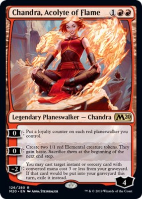 x1 Chandra, Acolyte of Flame R MTG Core Set 2020 M/NM, English