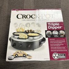 Crock-Pot Triple Dipper  SCRTD305-BS 1 Quart ...