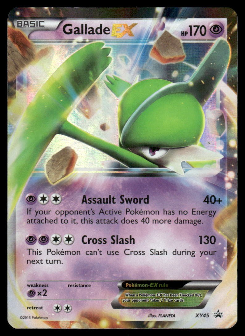 Gallade EX XY45 Holo Promo XY Promo Pokemon Lightly Played