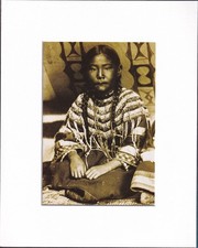 8X10 Matted Print Picture Edward S Curtis: Native American Indian: Squaw Girl