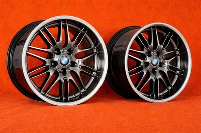 Juego de 4 llantas réplica 18" BMW Style 65 Hyper Black 8J 9.5J 5x120 ET20 ET22 E39 - Imagen 1 de 4