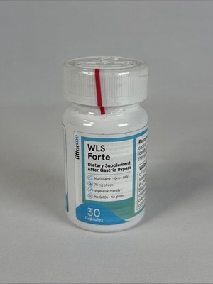 WLS Forte FitForMe Bariatric Multivitamins 30ct Post Gastric Bypass Exp 07/2027