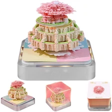 Time Piece Calendar 2026, 3D Sticky Notes 2026, Castle in the Sky with Weekly...