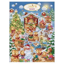 Teddy Winter Wonderland Adventskalender 2025 mittel 170g 24 milch & weiß
