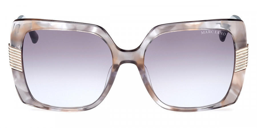 Guess by Marciano Cat-Eye Sunglasses in Silver Crystal Trim with case & sleeve Guess by Marciano GM0796 frame with silver lenses. Lenses  main image 2