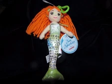 New Tags Clip On Sea Sparkles Mermaid Doll "Merial" Orange Hair 6 1/2" by Aurora