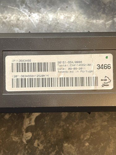 Vauxhall Astra J Mk6 2010 - 15 Heater Climate A/C Control Module 13583466 GDF014 - 第 3/3 張圖片