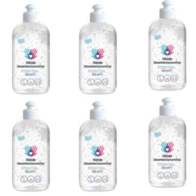 Fresh & More Desinfektionsmittel Antibakteriell Für Hände (6er Pack) 500ml