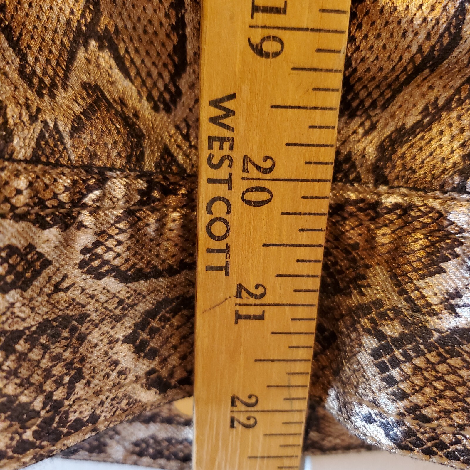 Chicos Denim Jacket Python Snake Metallic Print G… - image 8