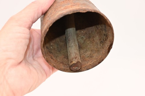 Late 1800's Hand Made Iron Cow or Goat Bell Primitive Decor Rustic Farmhouse #11 - Picture 9 of 10