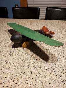 vintage pressed steel toy airplanes