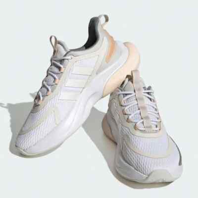 Adidas Alphabounce+ Sneakers Women's US 11 White Athletic Running Shoes JOBB204