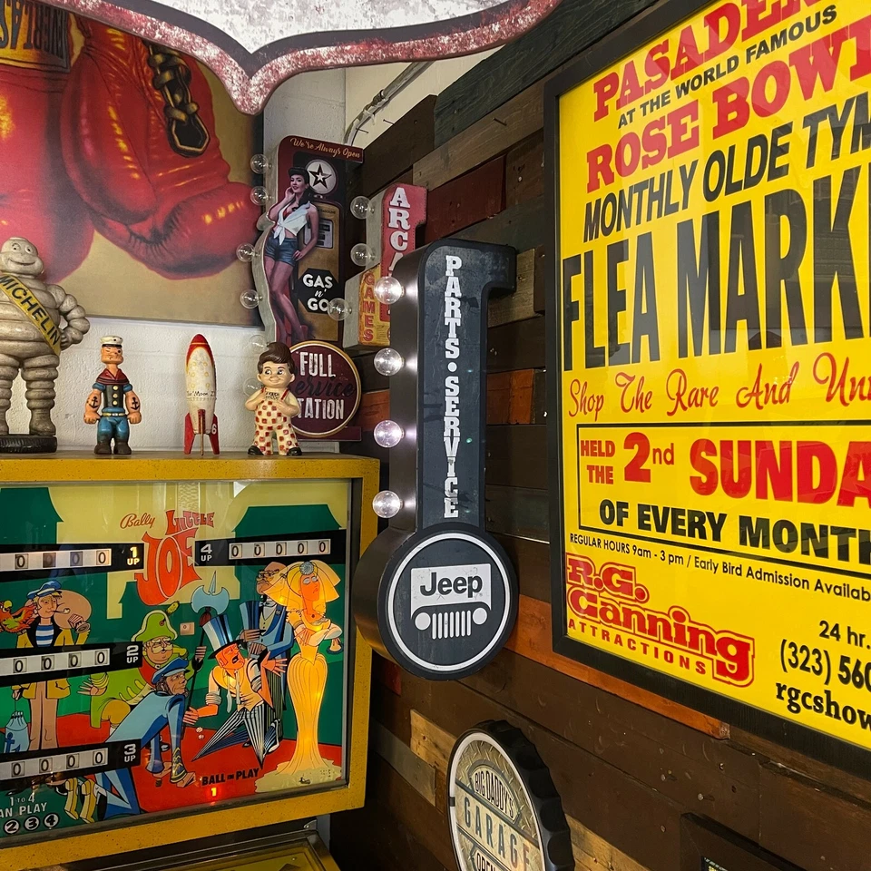 Jeep Parts & Service Double Sided Metal Marquee 25" LED Sign, Home Wall Decor - Image 2 of 4